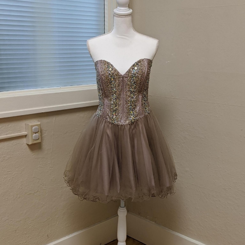 Terani Couture short prom/pageant cocktail dress